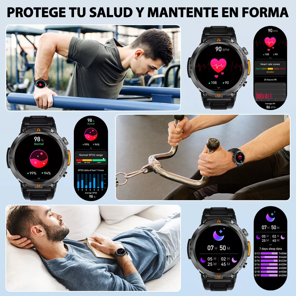 🔥 TACTICAL SMARTWATCH EIGIIS KE3 - RESISTENCIA Y TECNOLOGÍA EN TU MUÑECA 🔥