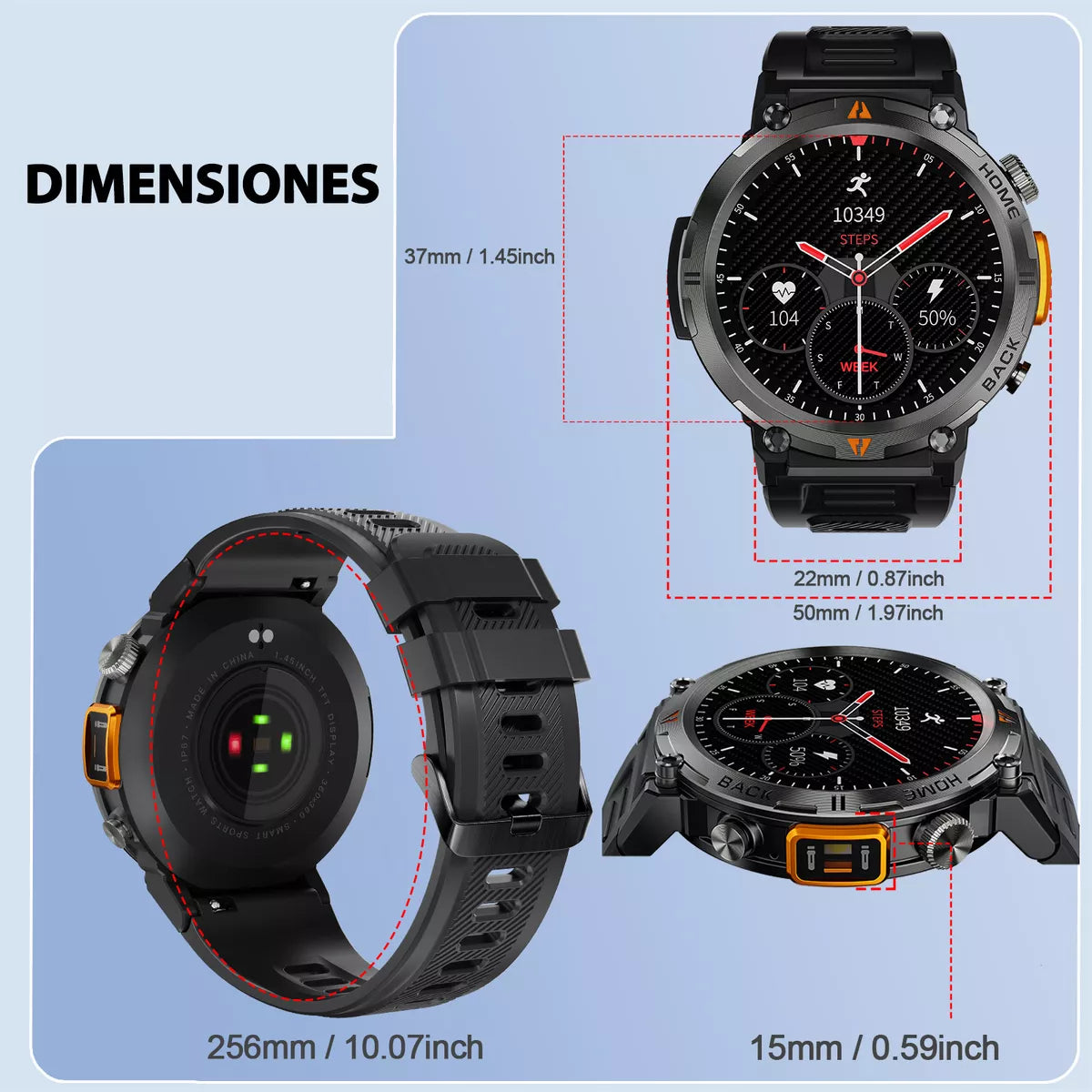 🔥 TACTICAL SMARTWATCH EIGIIS KE3 - RESISTENCIA Y TECNOLOGÍA EN TU MUÑECA 🔥